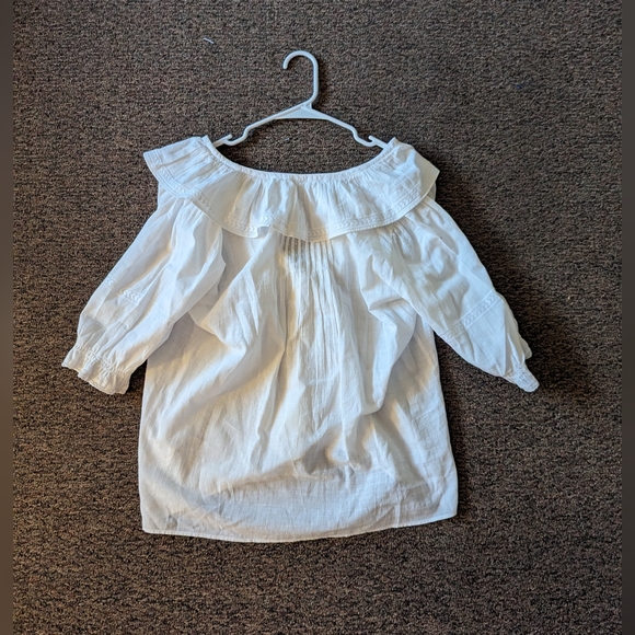 ba&ash White Ruffle Blouse SZ XS - Picture 3 of 7